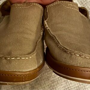 OluKai Men's Brown Slip-On Loafers